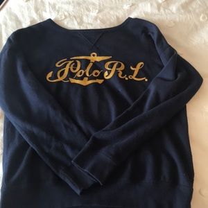 Ralph Lauren crewneck hoodie. In Perfect condition